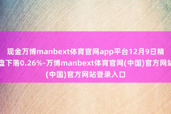 现金万博manbext体育官网app平台12月9日精工转债收盘下落0.26%-万博manbext体育官网(中国)官方网站登录入口